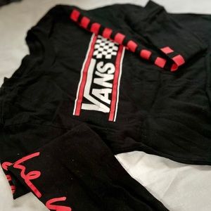 VANS black crop tee